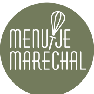 Keramieken fles / Menu'tje Marechal