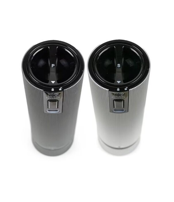 Peugeot Peugeot - Duo Line Elektrisch (Set Peper- en Zoutmolen, Zwart en Grijs, 15 cm)