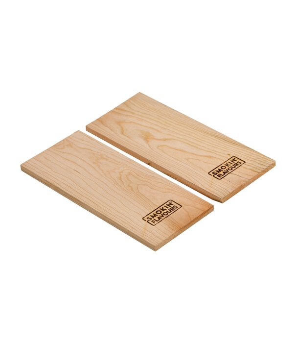 Smokin' Flavours Smokin' Flavours - Kersenhouten Planken (set van 2) 30 x 12,5 x 1 cm