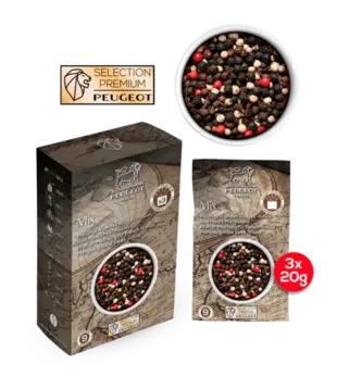 Peugeot - Doos 3 zakjes - Frisse Mengeling 60g (3* 20g) (Spices Serie)