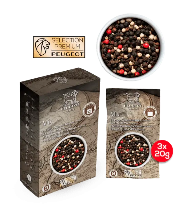 Peugeot Peugeot - Doos 3 zakjes - Frisse Mengeling 60g (3* 20g) (Spices Serie)