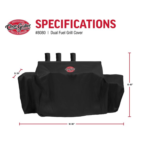Char-Griller Char-Griller® - Grill Cover - Double Play Gas & Charcoal Grill
