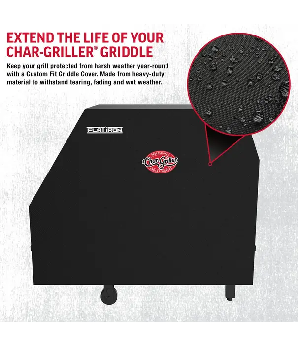 Char-Griller Char-Griller® - Griddle / Plancha Cover - Flat Iron™ 3 Burner