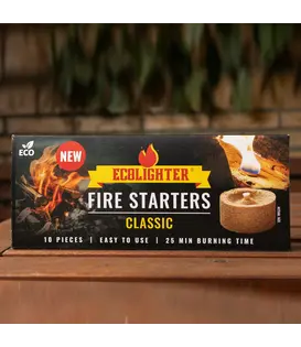 Ecolighter - Eco aanmaakblok - Pak 10 stuks (groot)