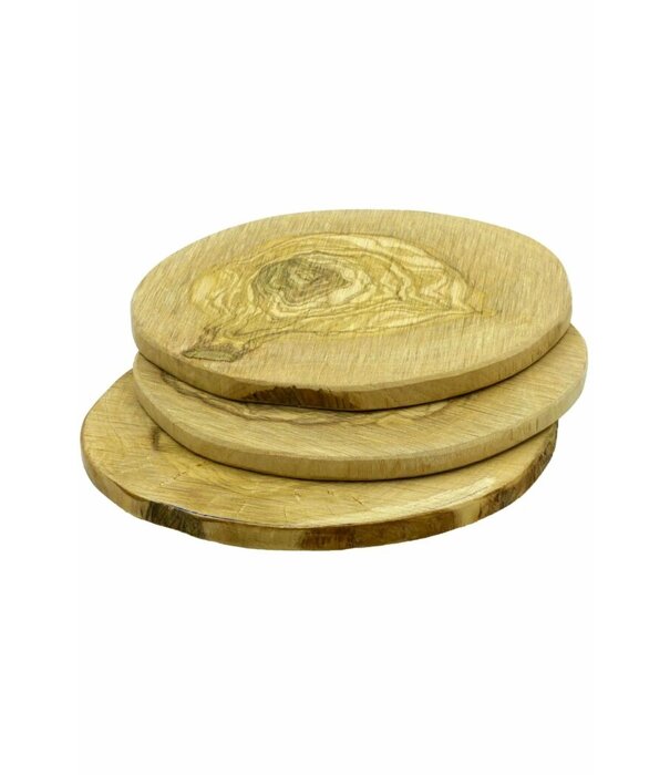 Smokey Olive Wood Smokey Olive Wood - Rookplank Olijf Rond (3 stuks)