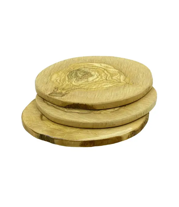 Smokey Olive Wood Smokey Olive Wood - Rookplank Olijf Rond (3 stuks)