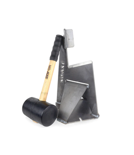 NO-AXE - Houtklover Blank Staal (met Hamer)