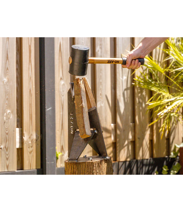 NO-AXE NO-AXE - Houtklover Blank Staal (met Hamer)