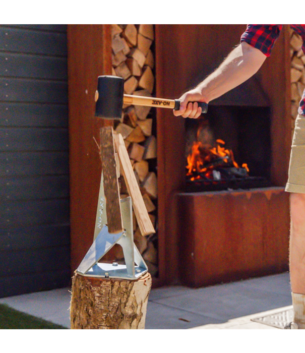 NO-AXE NO-AXE - Houtklover gegalvaniseerd met Hamer