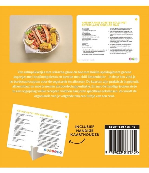 Boek 30 Receptkaarten - BBQ-recepten (30 stuks)