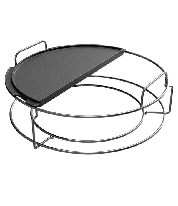 Big Green Egg Big Green Egg - Plancha Griddle (Halve Maan - EGGspander) Large