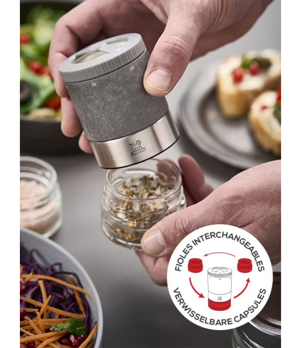 Peugeot Peugeot - Maestro - Zoutbar - Zoutmolen Set met 3 zouten (verwisselbaar)