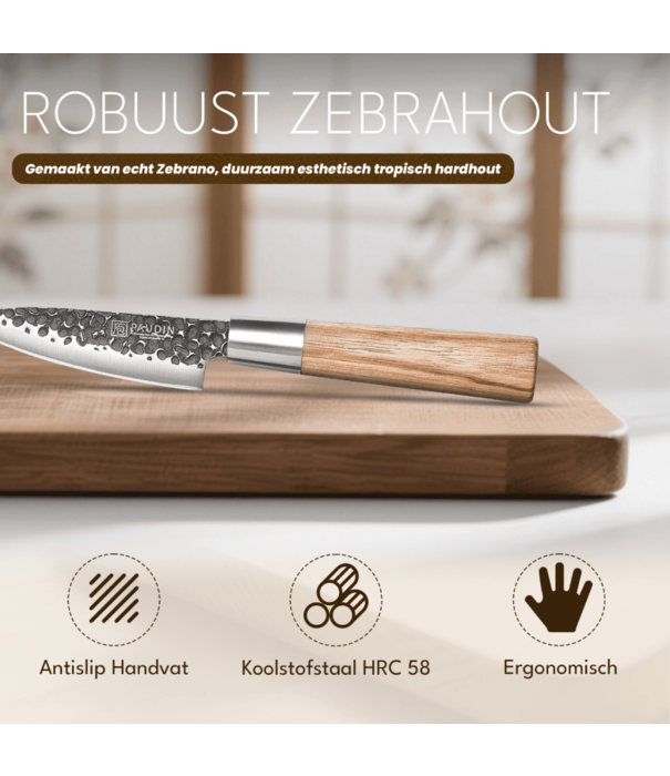 Paudin Paudin - HB9 - Schilmes of groente-/fruitmes (10 cm / 4”)