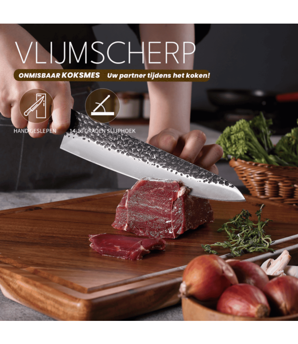 Paudin Paudin - HB4 - Koksmes / Chefmes (20,5 cm / 8”)