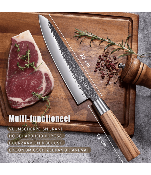 Paudin Paudin - HB4 - Koksmes / Chefmes (20,5 cm / 8”)