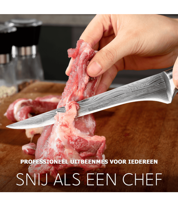 Paudin Paudin - KW7 - Uitbeenmes (15 cm / 6”)