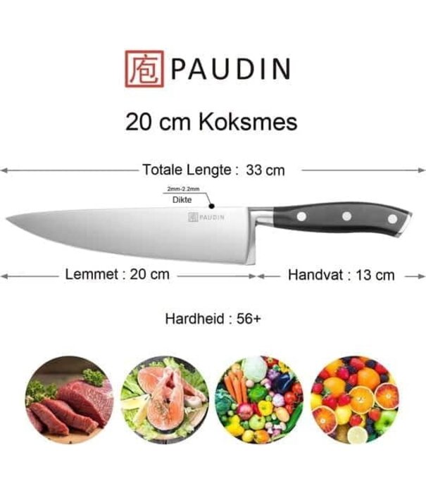 Paudin Paudin - SA1 Chef Knife 20 cm [[[info invullen]]]
