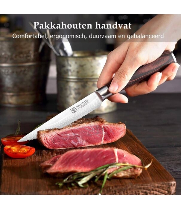 Paudin Paudin - S3 Steakmessen (Set 6-delig)