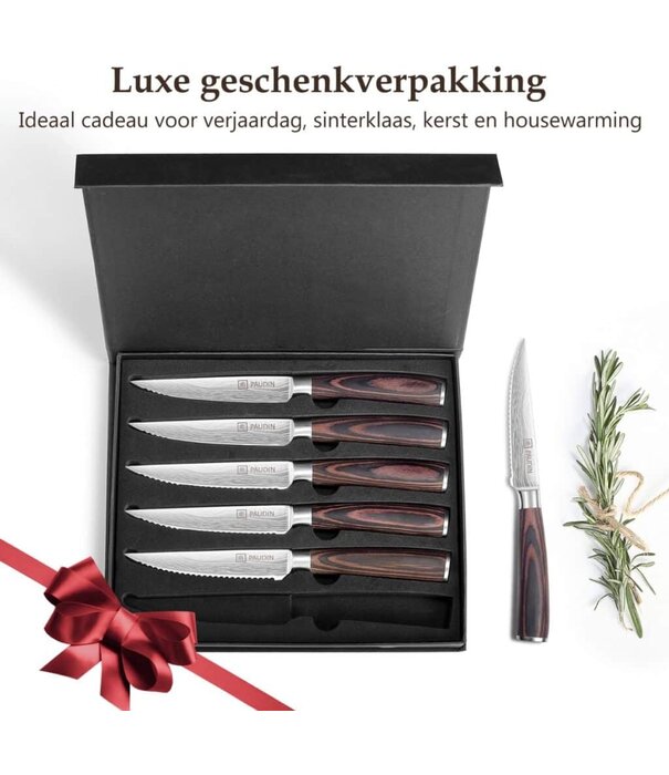 Paudin Paudin - S3 Steakmessen (Set 6-delig)