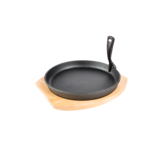 Grill Guru - Cast Iron Cooking Plate & Holder