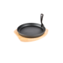 Grill Guru - Cast Iron Cooking Plate & Holder