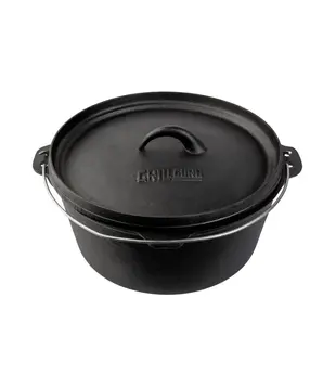 Grill Guru - Cast Iron Dutch Oven Large