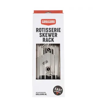 Grill Guru - Rotisserie Skewer Rack Large