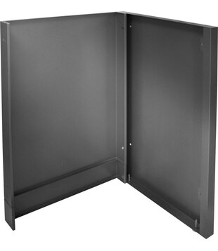 Napoleon - Eindpaneel voor koelkast met 1 deur, mat zwart