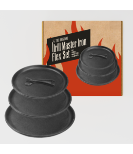 Grill Master Gloves - Iron Flex Set (Gietijzer, set van 3, los handvat)