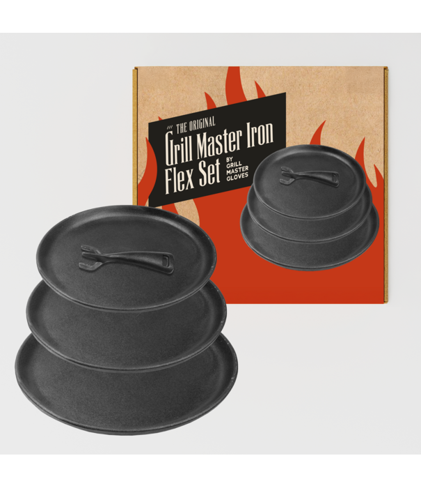 Grill Master Gloves Grill Master Gloves - Iron Flex Set (Gietijzer, set van 3, los handvat)