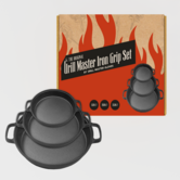 Grill Master Gloves - Iron Grip Set (Gietijzer, set van 3, met oren)