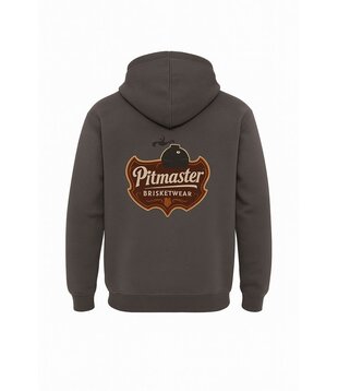 Brisketwear - Hooded Sweater - Grijs Pitmaster (Maat 3XL)