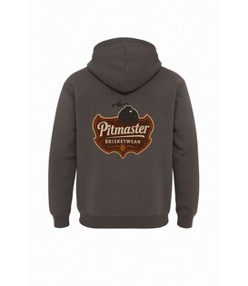 Brisketwear - Hooded Sweater - Grijs Pitmaster (Maat 2XL)