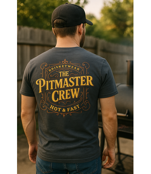 Brisketwear - T-Shirt - Grijs Pitmaster (Maat 3XL)