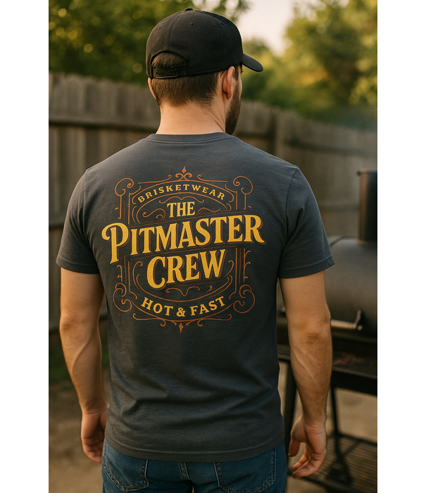 Brisketwear Brisketwear - T-Shirt (Maat XL) - Grijs Pitmaster