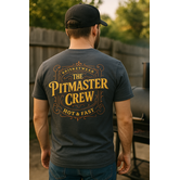 Brisketwear - T-Shirt - Grijs Pitmaster (Maat L)