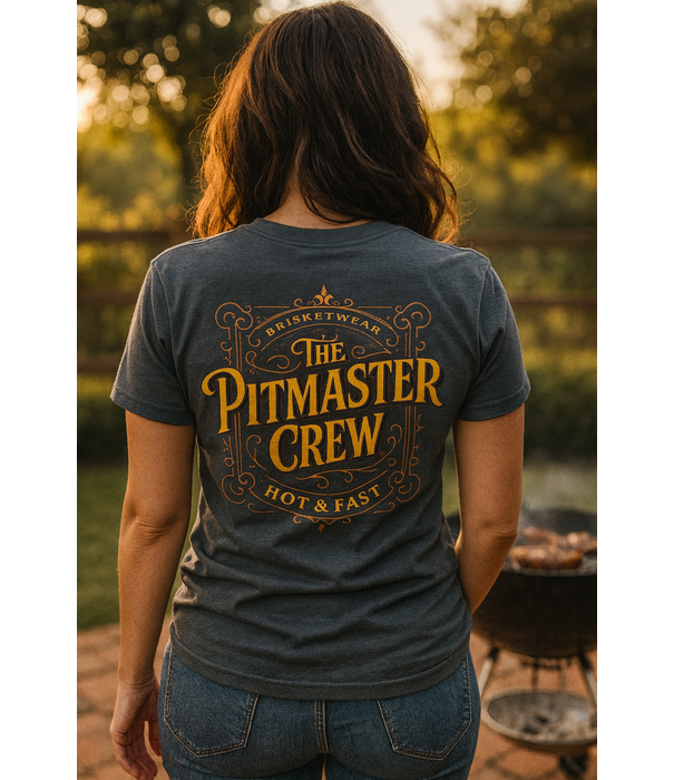 Brisketwear Brisketwear - T-Shirt (Maat L) - Grijs Pitmaster