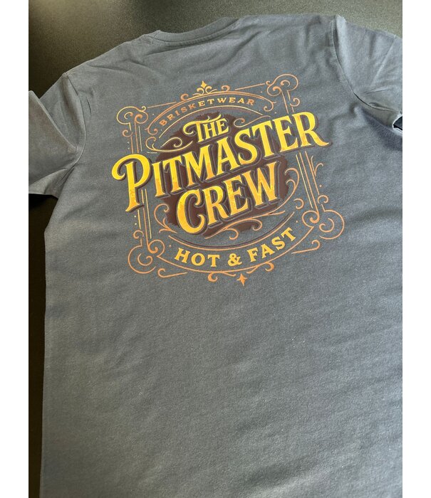 Brisketwear Brisketwear - T-Shirt - Grijs Pitmaster (Maat M)