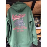 Brisketwear - Hooded Sweater (Maat 2XL) - Groen Vintage Print