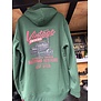 Brisketwear - Hooded Sweater (Maat L) - Groen Vintage Print