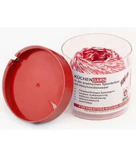 Slagerstouw - In box met snijder (Rood/Wit ca. 100 meter)