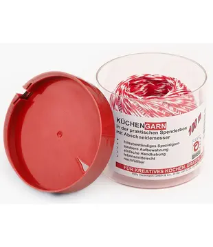 Slagerstouw - In box met snijder (Rood/Wit ca. 100 meter)