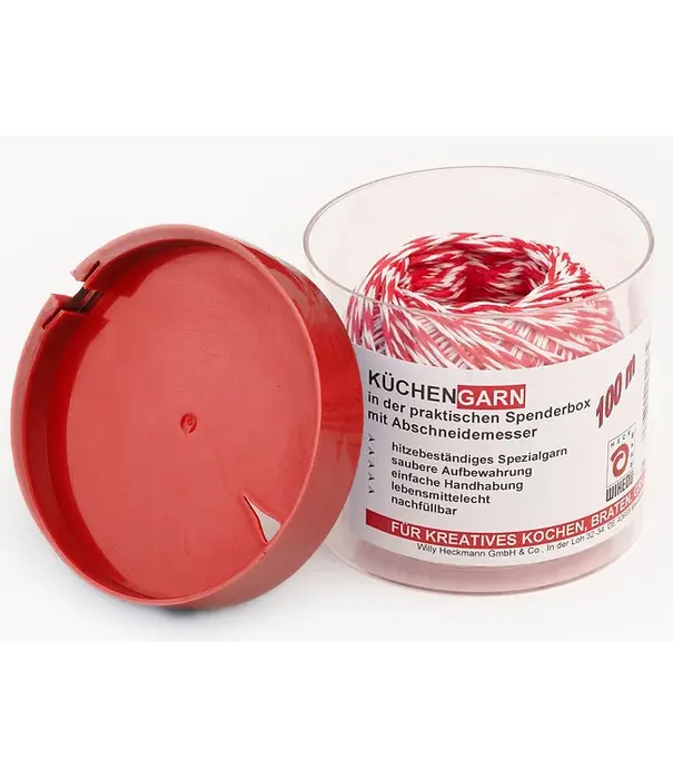 Slagerstouw - In box met snijder (Rood/Wit ca. 100 meter)