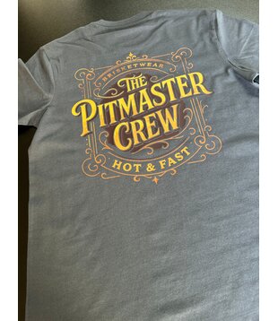 Brisketwear - T-Shirt - Pitmaster Crew "Hot & Fast" (Maat S)