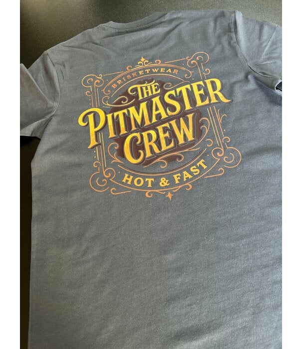 Brisketwear Brisketwear - T-Shirt - Pitmaster Crew "Hot & Fast" (Maat S)