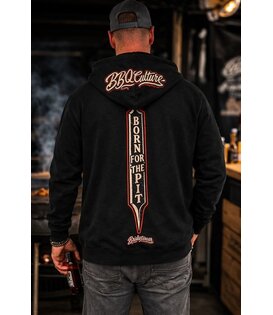 Brisketwear - ZIP Hooded Sweater - Born For The Pit (Maat 2XL)