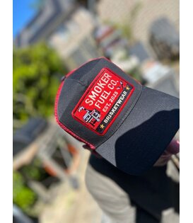 Brisketwear - Cap Smoker Fuel Co. (Rood/Zwart)