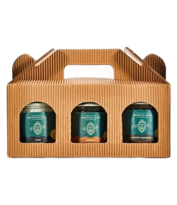 Zeeuwsche Zoute Zeeuwsche Zoute - Ultiem BBQ-pakket (Set van 3 Glazen Pot Trioset BBQ: Puur, Gerookt, Zwarte Knoflook)