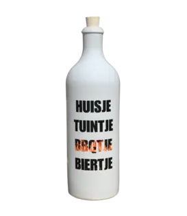 Fles Keramiek - Huisje Tuintje BBQ - 750 ml
