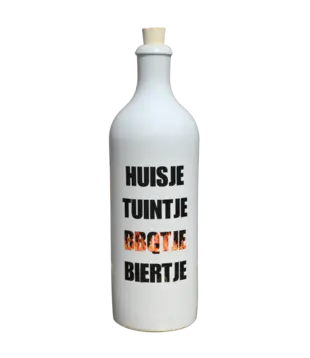 Fles Keramiek - Huisje Tuintje BBQ - 750 ml
